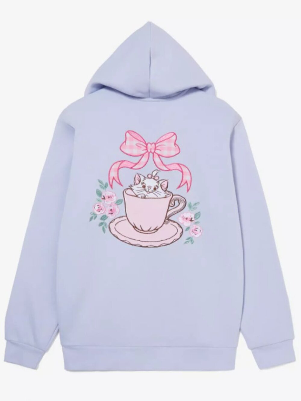 Disney The Aristocats Marie Teacup Zippered Hoodie BoxLunch Exclusive Baby Blue